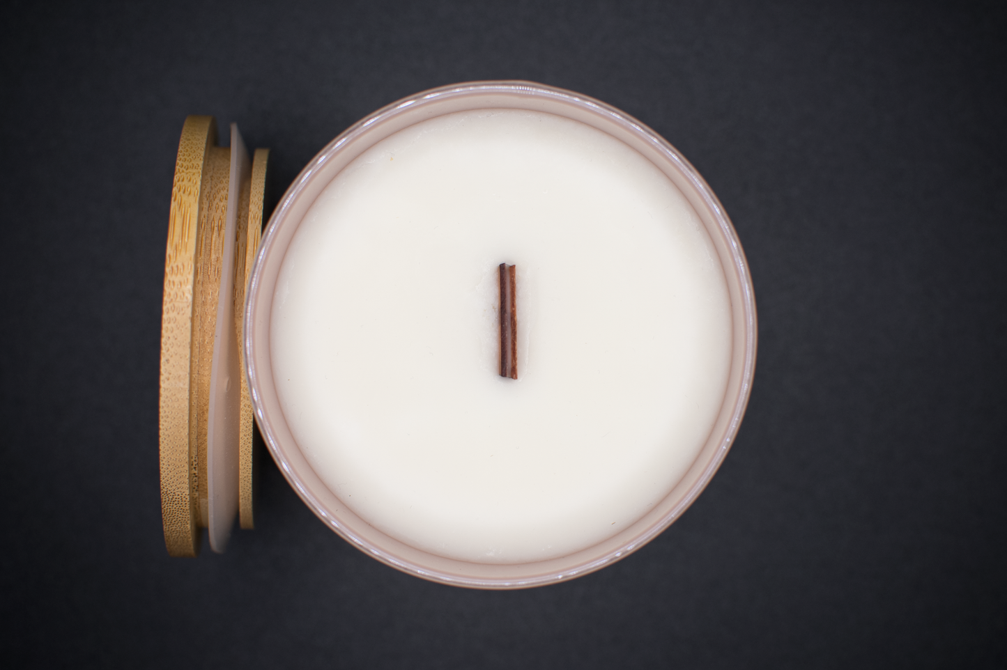 Vela de cera de soja calidez invernal 12 oz.