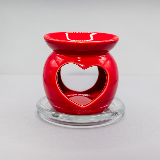 Handcrafted Red Heart Wax Warmer Gift Set