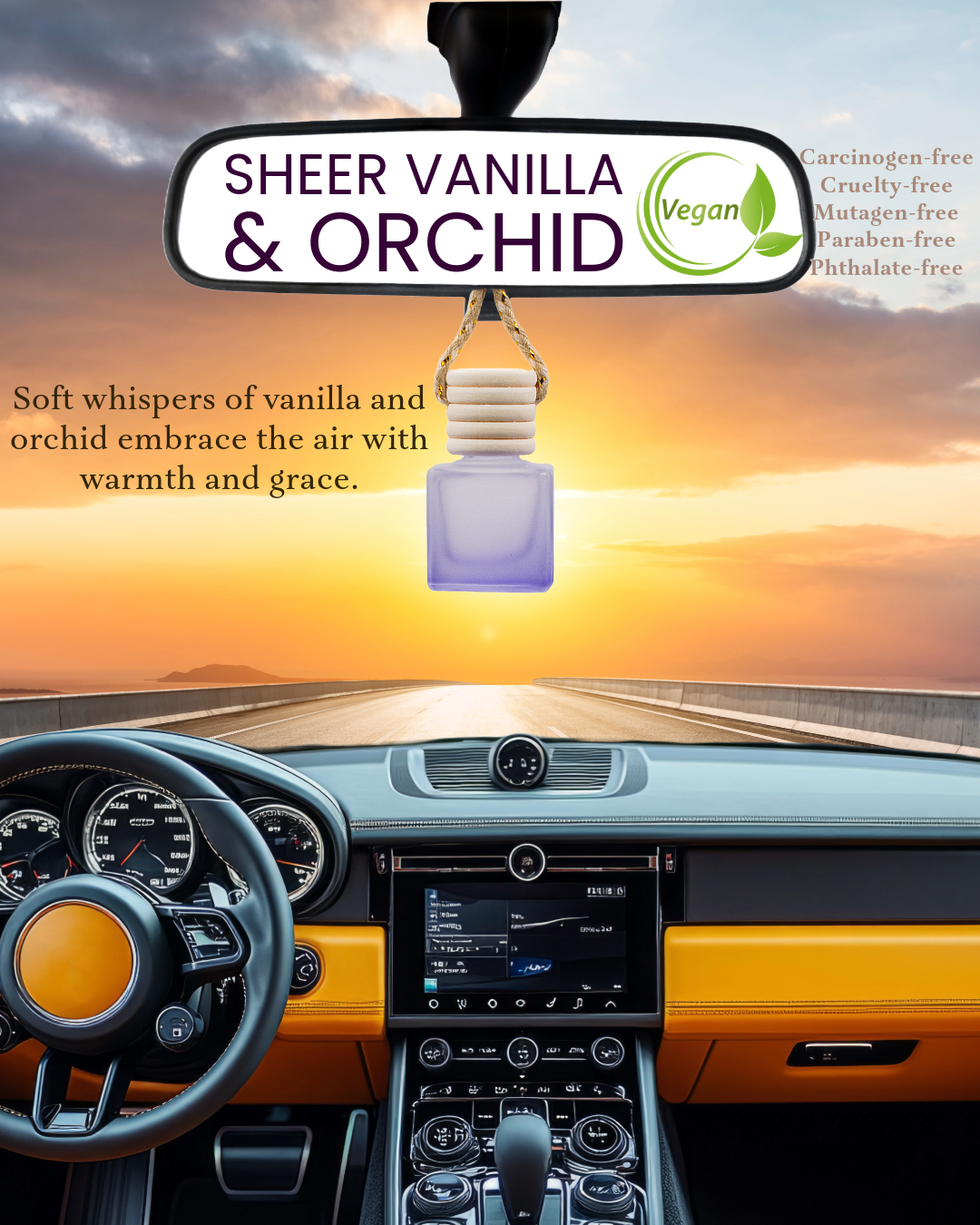 Crystal Essence Car Diffuser: Eco-Friendly Elegance for Every Journey