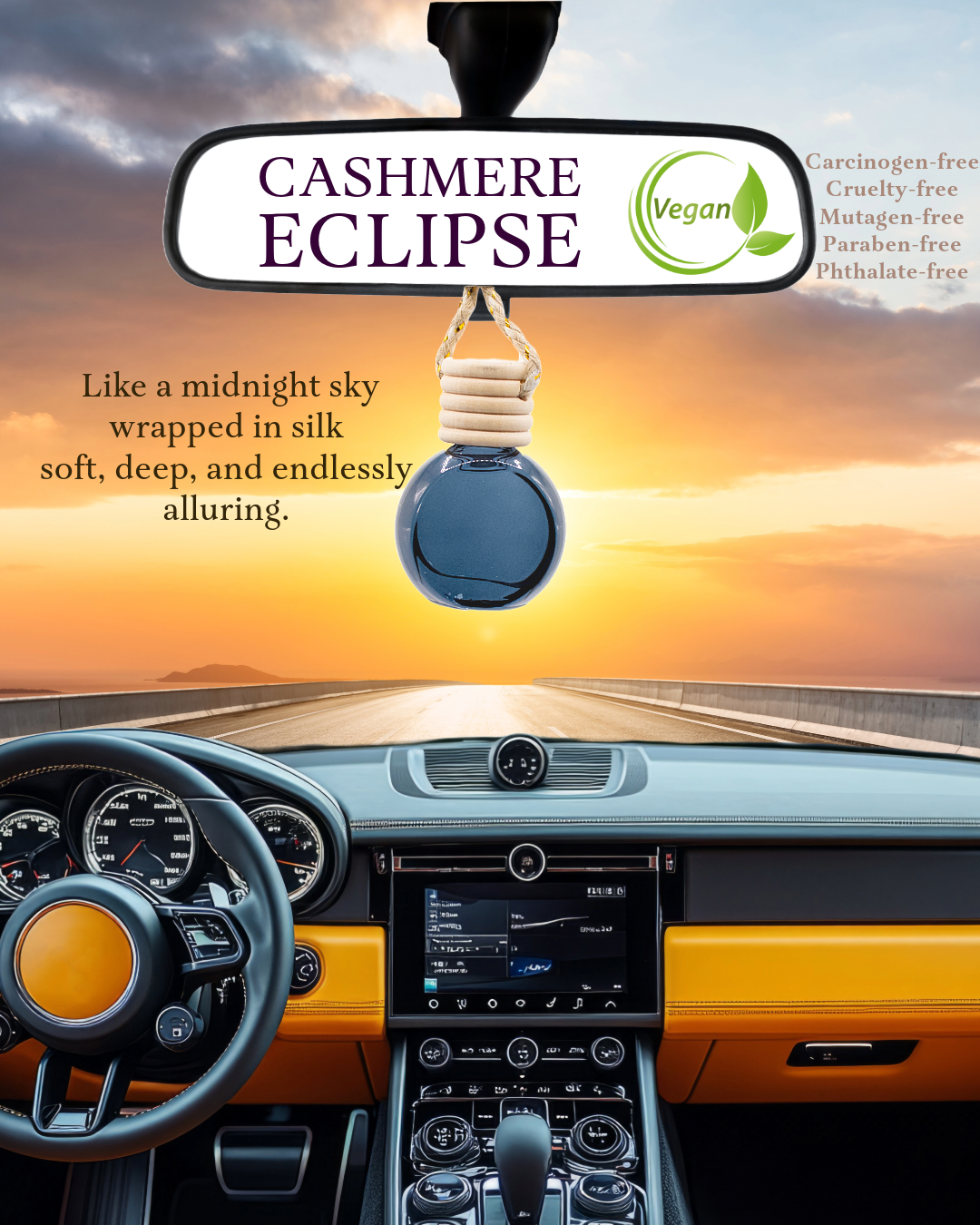 Crystal Essence Car Diffuser: Eco-Friendly Elegance for Every Journey