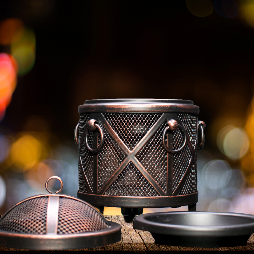 Candle Alchemist Wax Warmer – 4-in-1 Electric Wax Melter, Oil Burner, Fireplace-Style Warmer for Home, Office, Bedroom Aromatherapy, Gifts, and Décor (Bronze, Fireplace Stove)