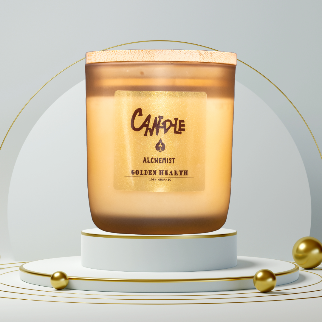 Corazón dorado de 11 oz.