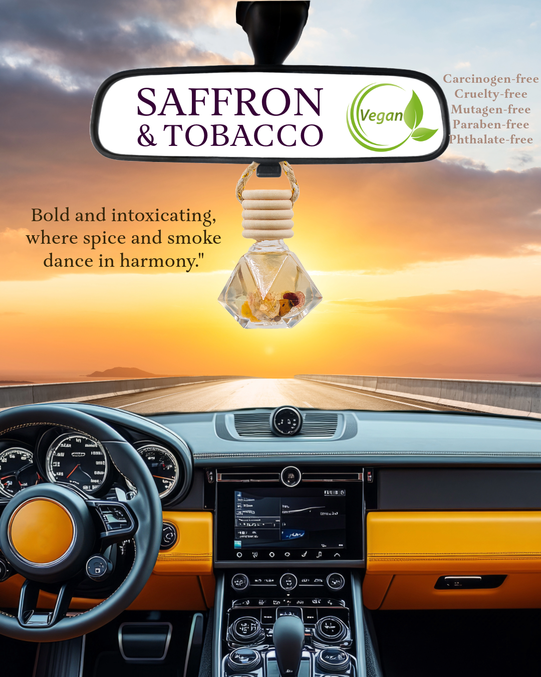 Crystal Essence Car Diffuser: Eco-Friendly Elegance for Every Journey