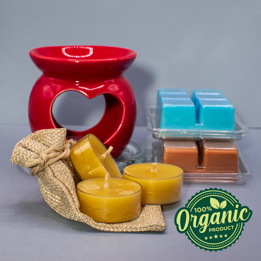 Handcrafted Red Heart Wax Warmer Gift Set